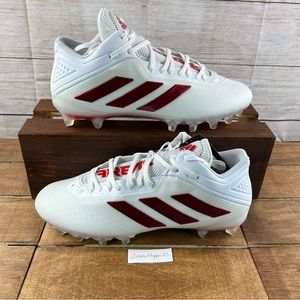 Adidas SM Freak Mid White University Red Football Cleats